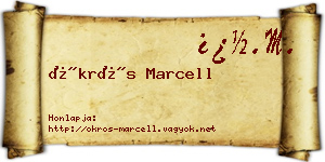 Ökrös Marcell névjegykártya